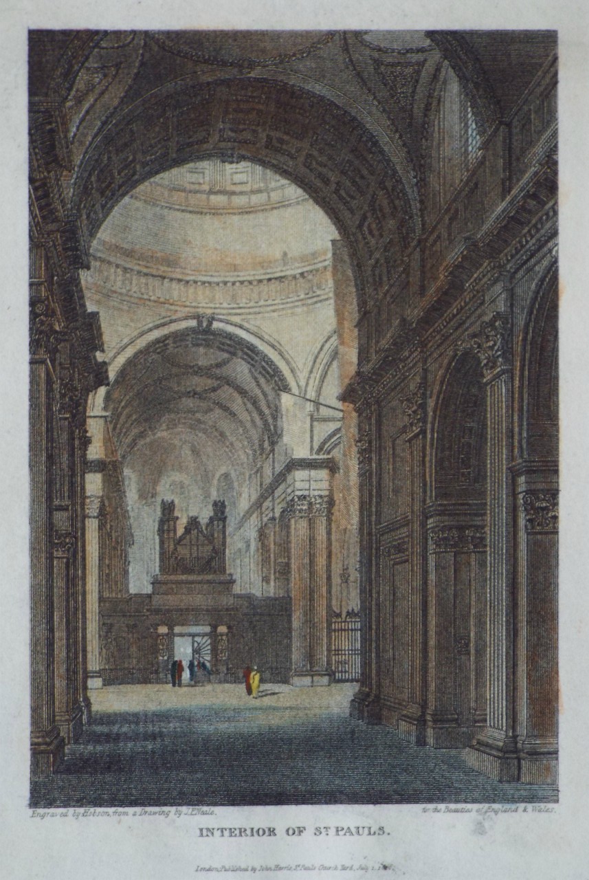 Print - Interior of St. Paul's. - Hobson